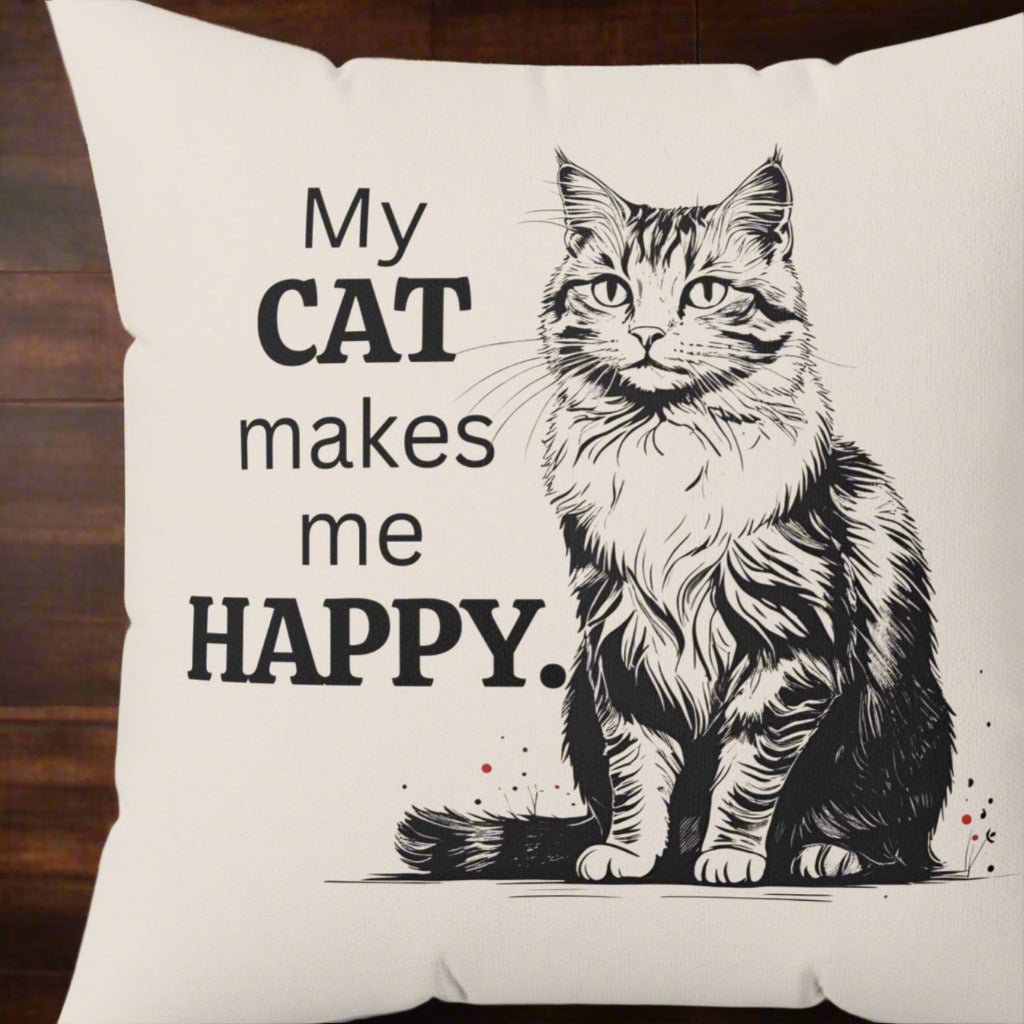 Cat Lover Decorative Pillow - Stylish Home Decor for Cat Owners