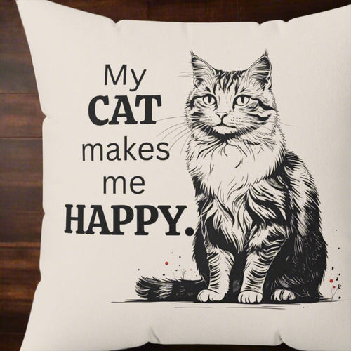 Cat Lover Decorative Pillow - Stylish Home Decor for Cat Owners
