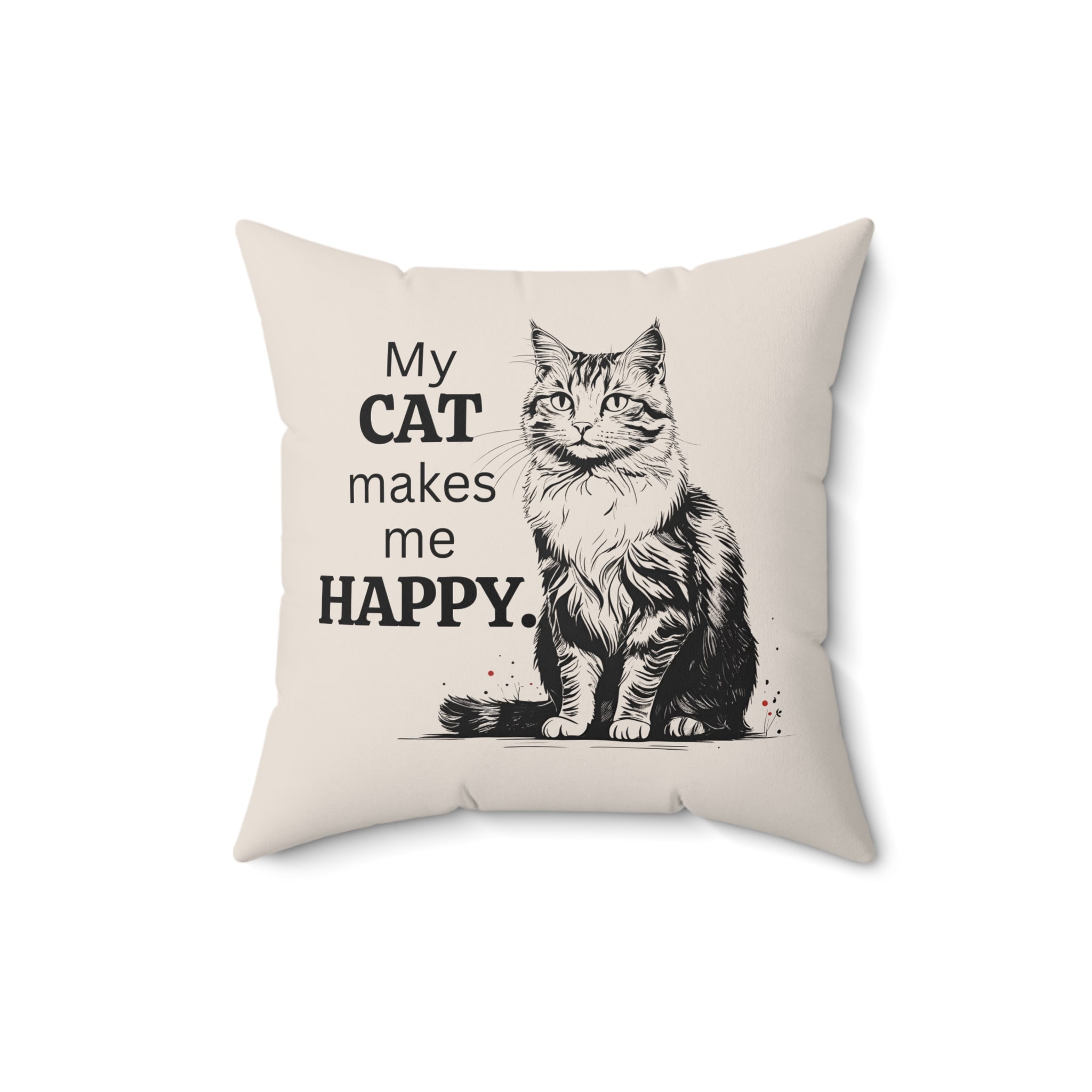 Cat Lover Decorative Pillow - Stylish Home Decor for Cat Owners